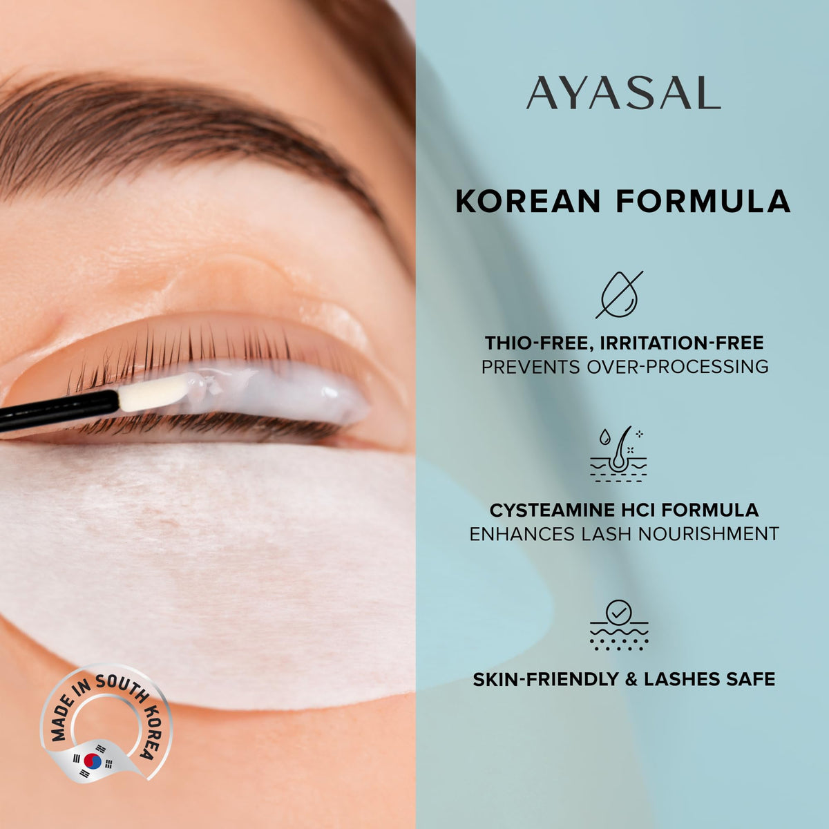 Ayasal Lash Lift and Coloring Kit, Thio-Free