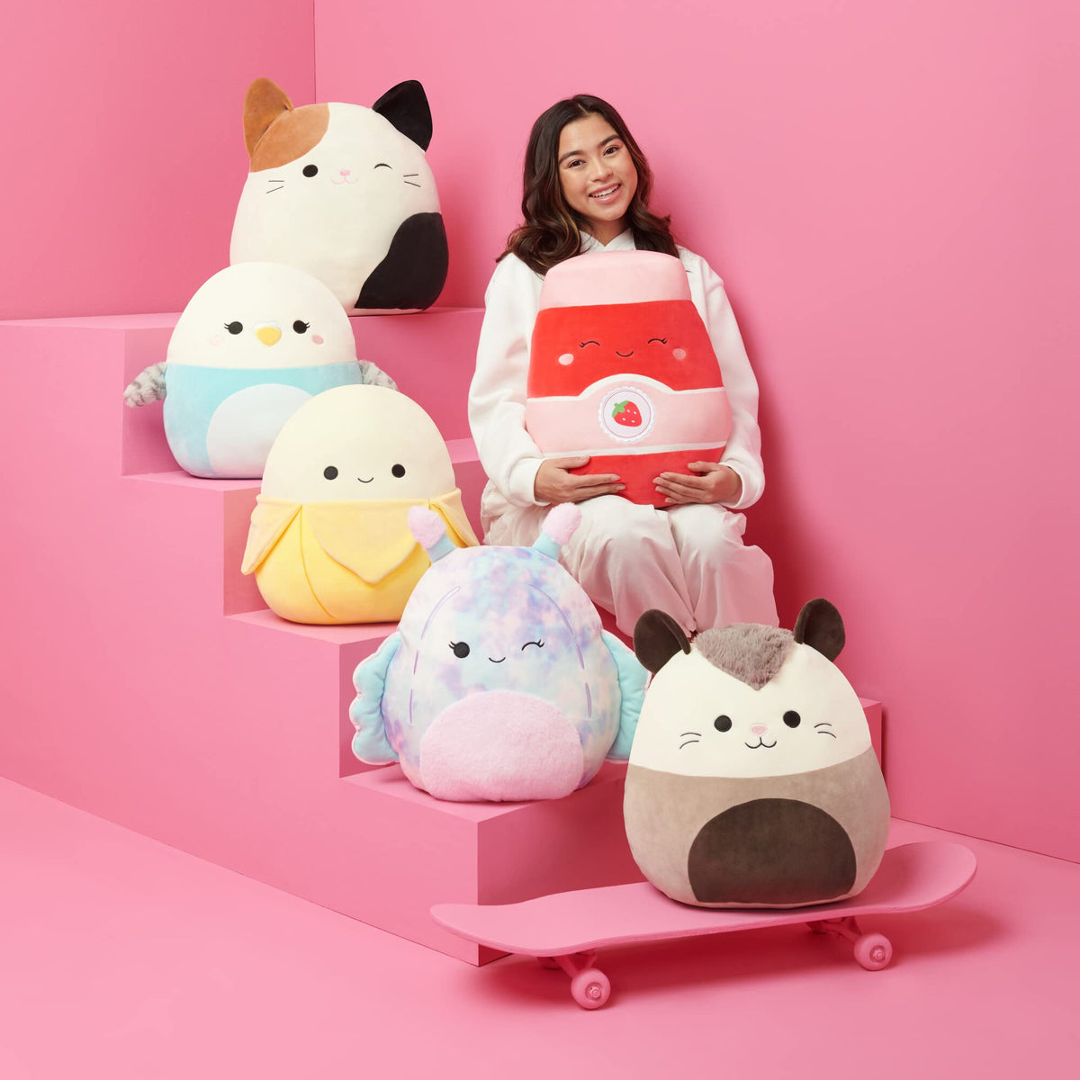Squishmallows Kellytoy 8 Inch Plush Mystery Pack, 3 Plush