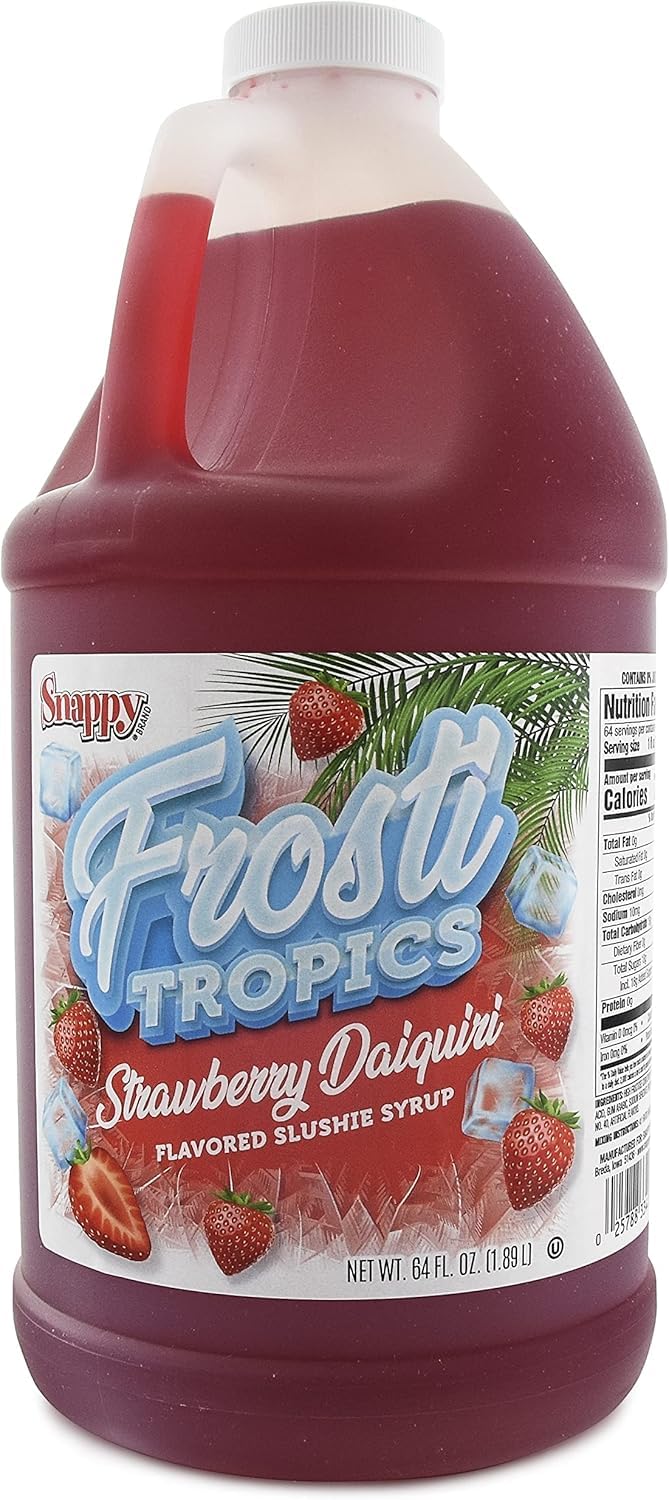 Snappy Frosti Tropics Strawberry Daiquiri Slushie Syrup, 1/2 Gallon
