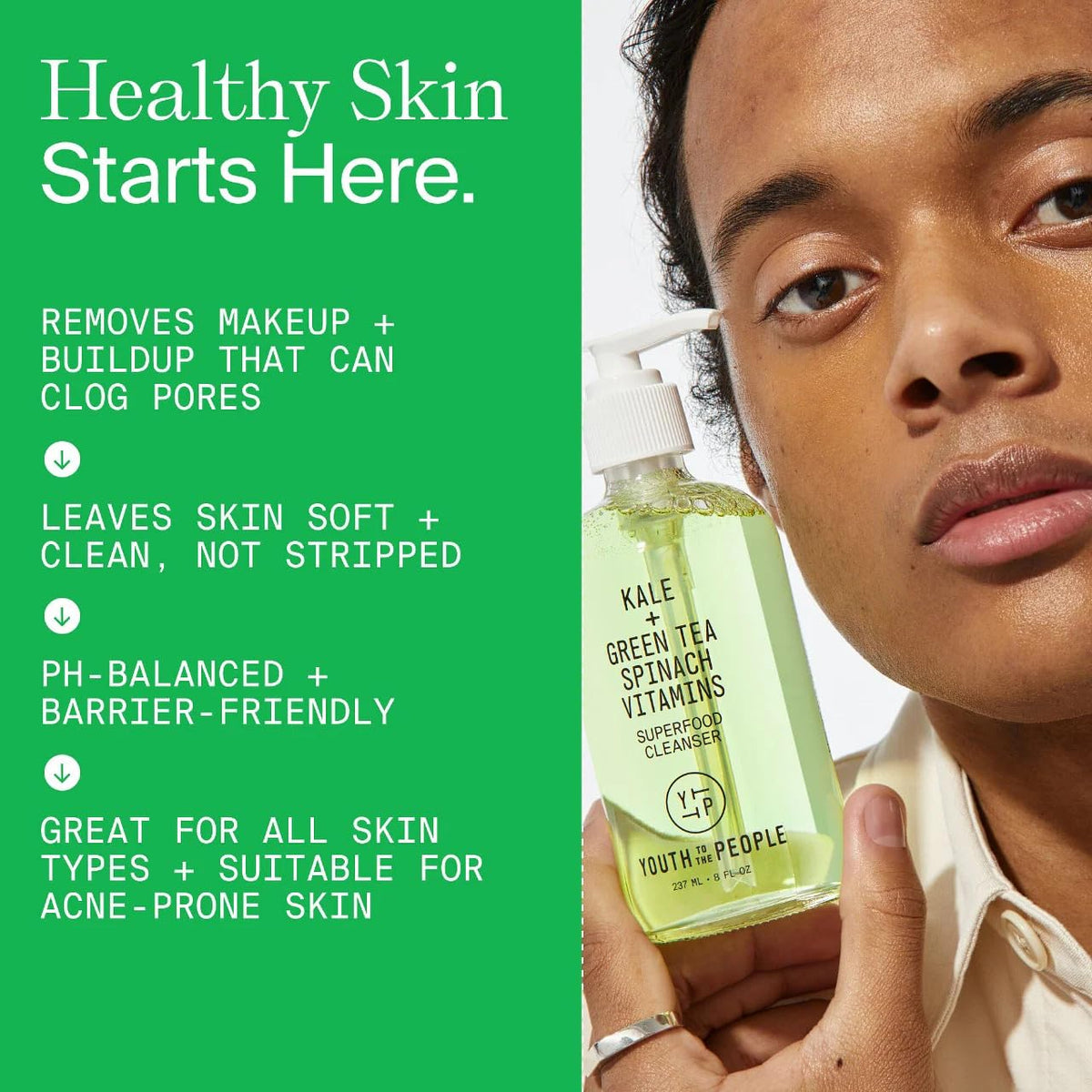 YTTP Superfood Gentle Face Cleanser, 8oz