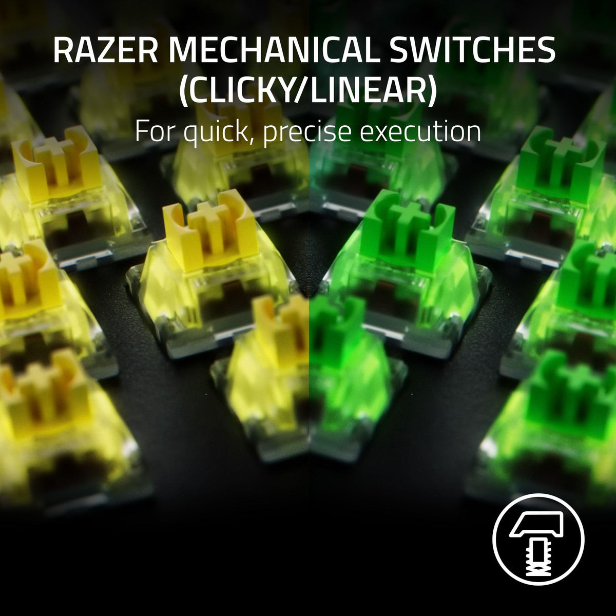 Razer BlackWidow V4 X Mechanical Gaming Keyboard, Yellow Switch, Black