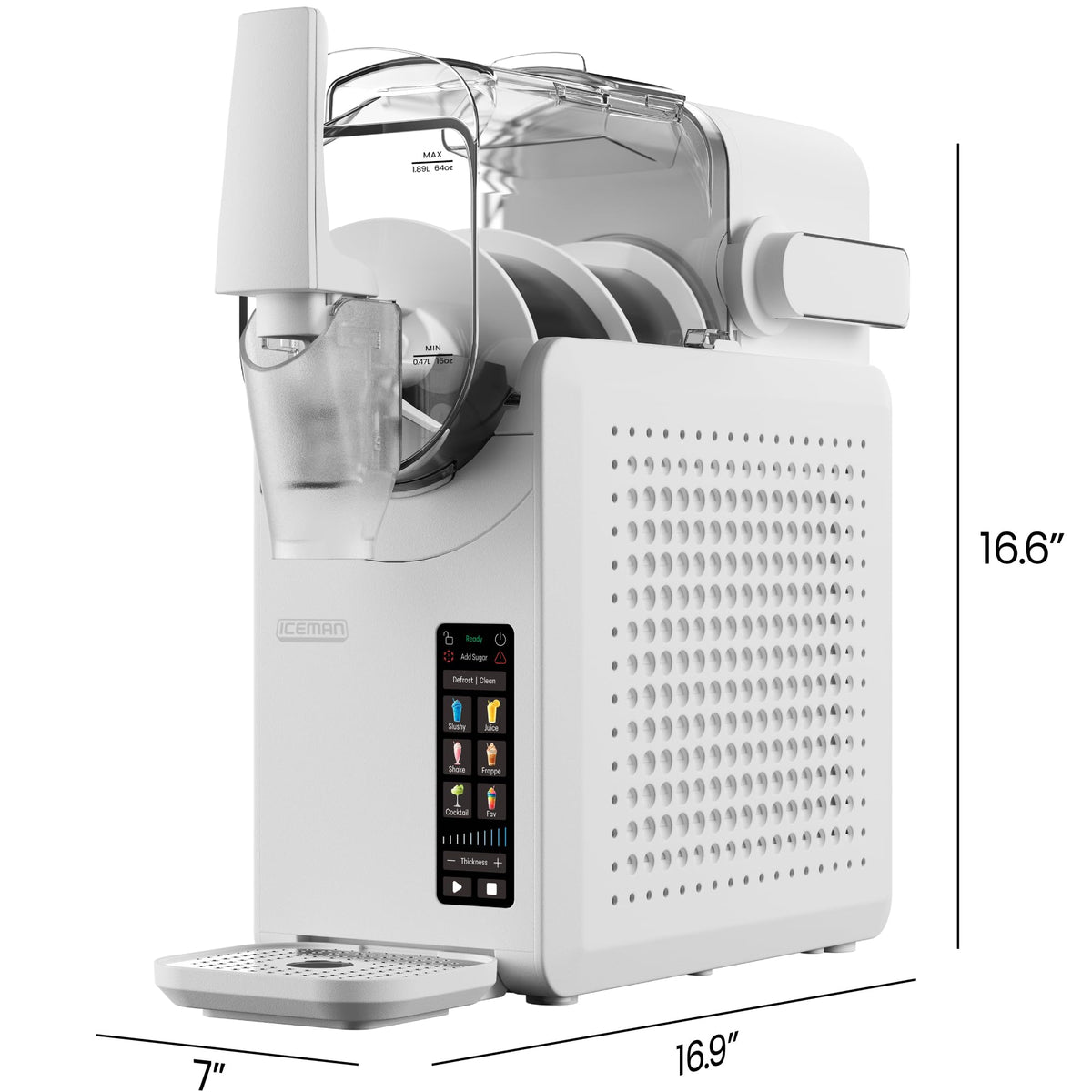 Iceman by Chefman Slush-Ease MAX Slushie Machine, 90 oz, White