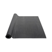 VEVOR Diamond-Plate Rubber Flooring Roll, 3 mm x 4 ft x 8 ft, Black