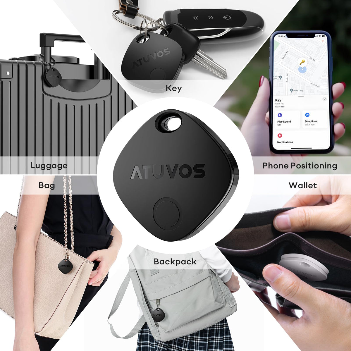 ATUVOS Air Tracker Tag, 4 Pack