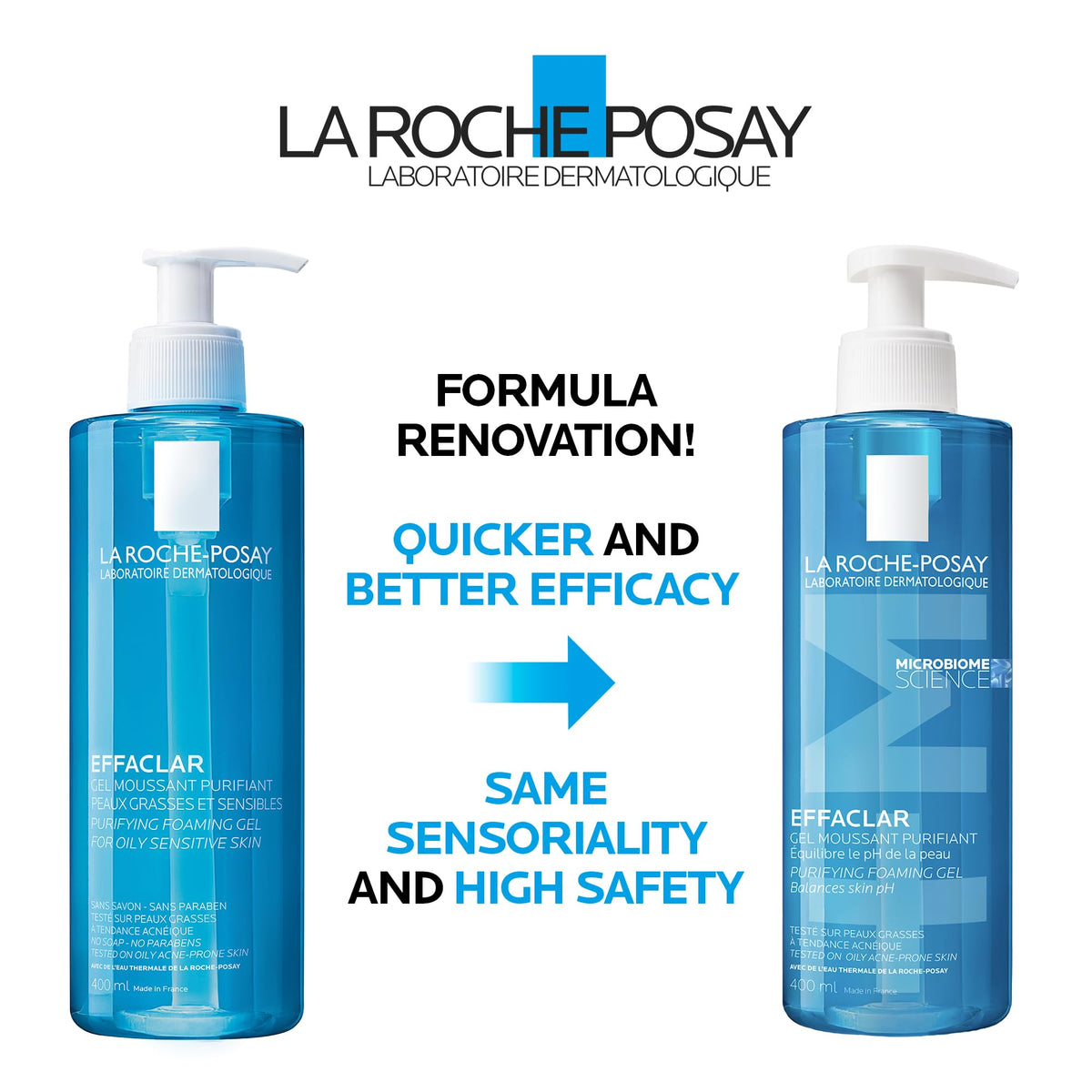 La Roche-Posay Effaclar Purifying Foaming Gel Cleanser, 400 ml