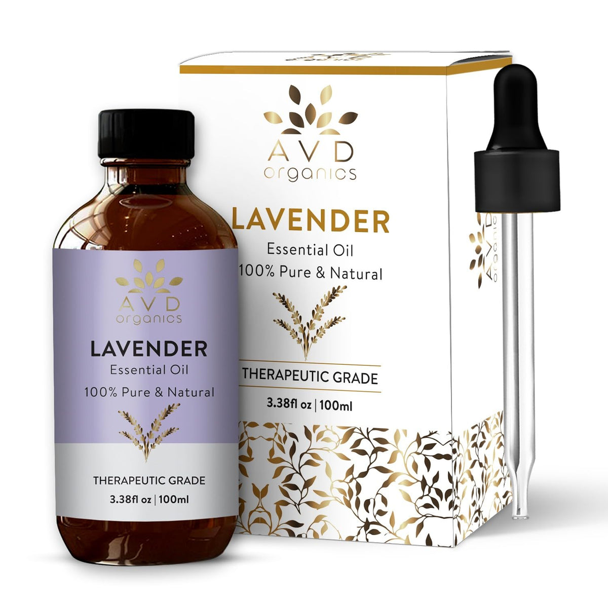 AVD Organics Lavender Essential Oil, 100 ml
