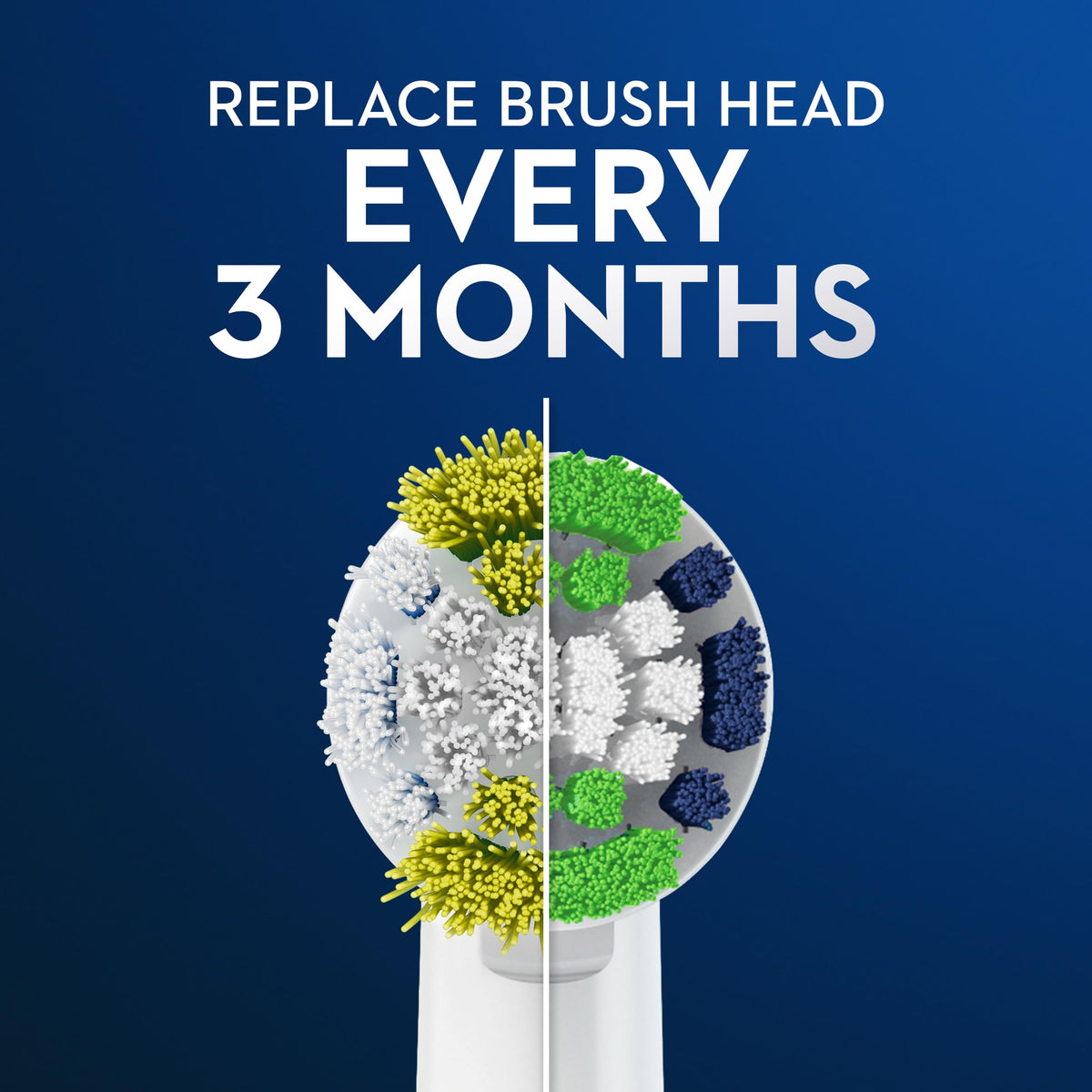 Oral-B Precision Clean Replacement Brush Heads, White, 3 Count