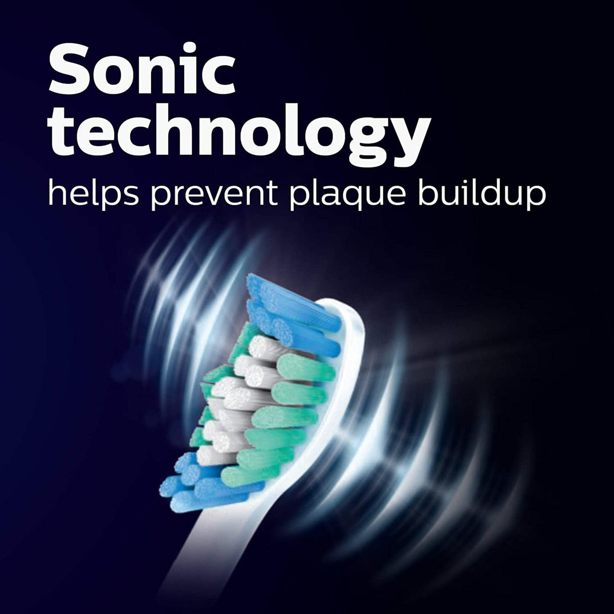 Philips Sonicare 1300 Rechargeable Electric Toothbrush, White, 2 Heads