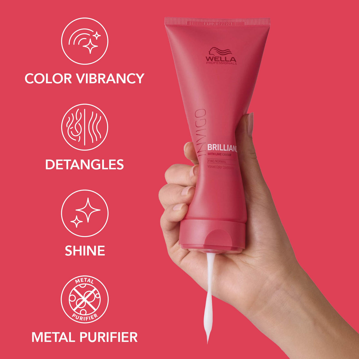 Wella Professionals Invigo Brilliance Conditioner, 33.8 Fl Oz (1 L)