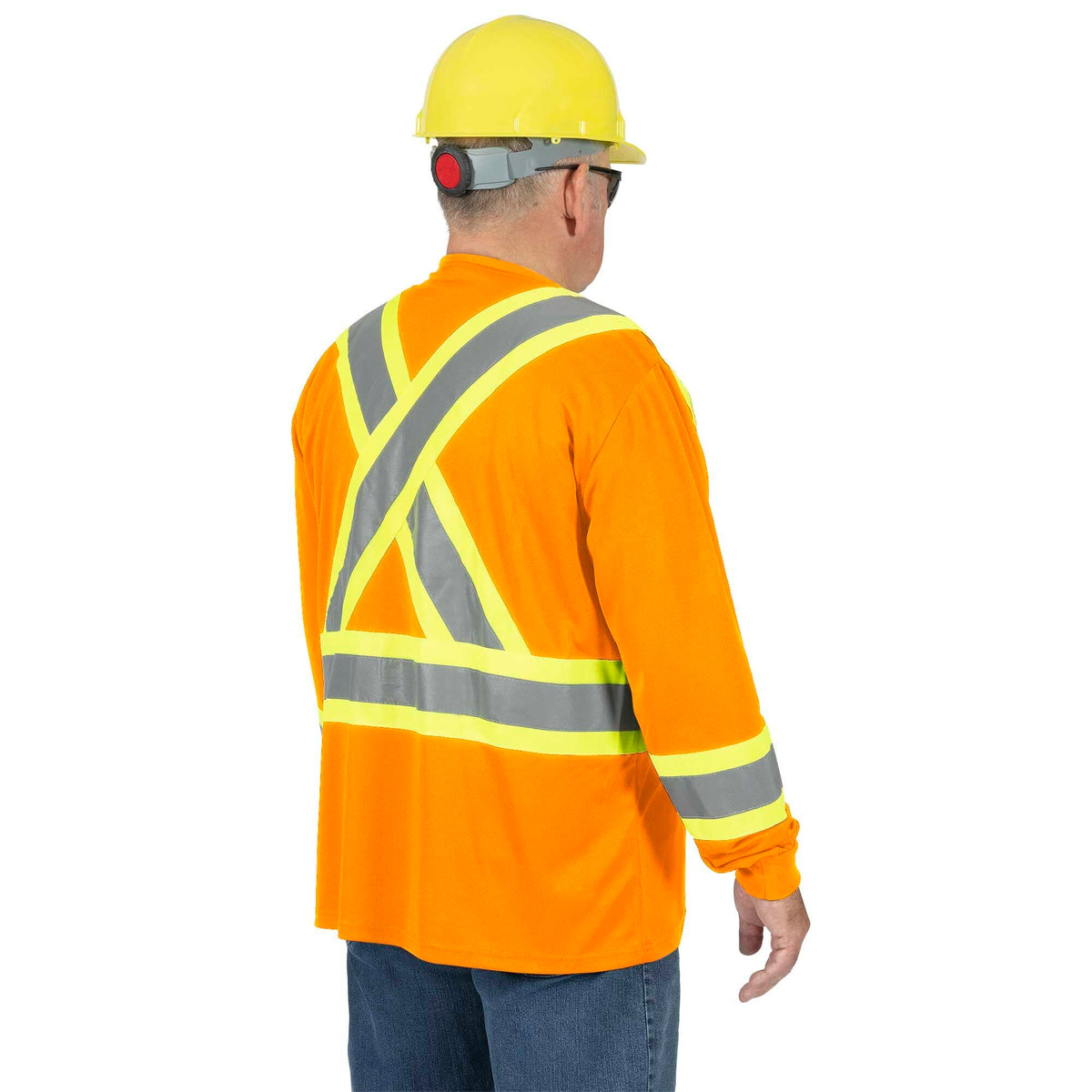 Pioneer High Vis Shirt for Men, Safety Long Sleeve, Class 2