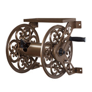 Liberty Garden No.708 Wall Mount Steel Decorative Hose Reel, Bronze