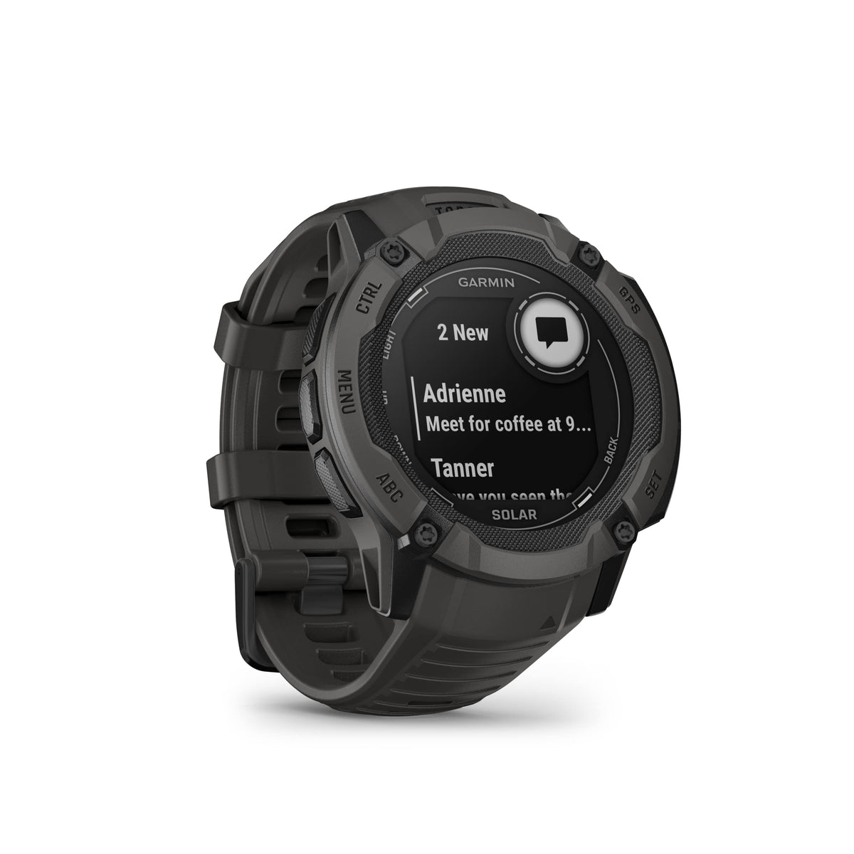 Garmin Instinct 2X Solar Rugged GPS Smartwatch, Graphite