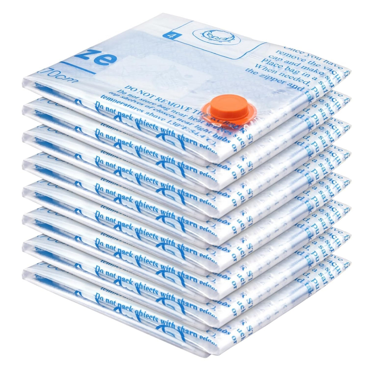 Vacuum Storage Bags, Medium, 8 Pack