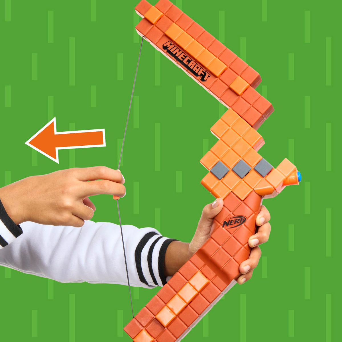 Nerf Minecraft Bow Dart Blaster, 8 Nerf N1 Darts, Ages 8+