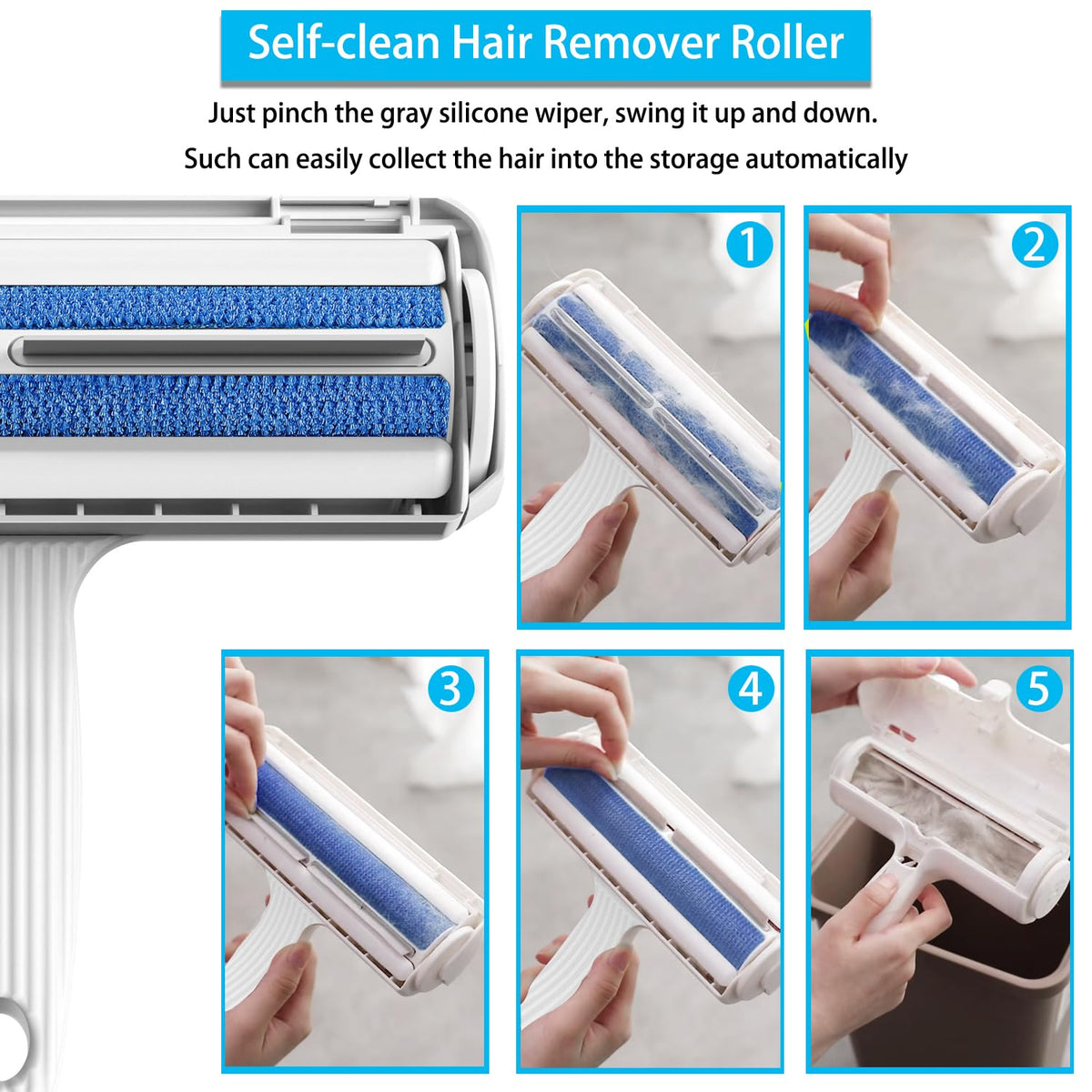 ACE2ACE Reusable Pet Hair Remover Roller