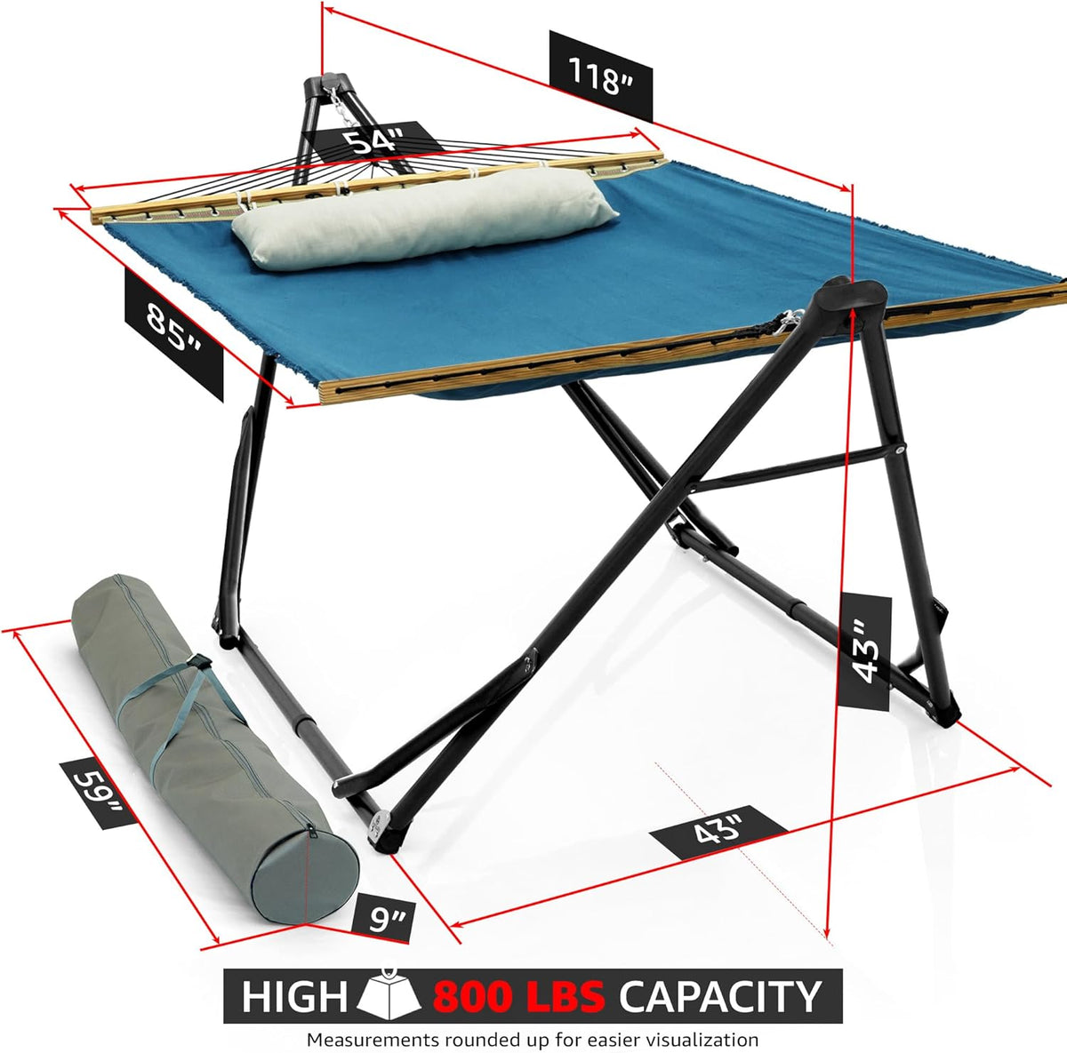 Tranquillo Unity Canvas Hammock with Stand