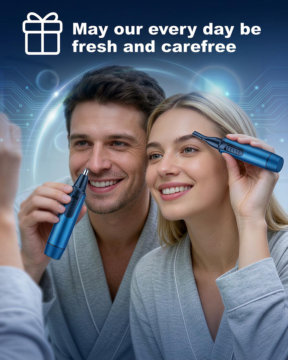 Rechargeable Ear and Nose Hair Trimmer, Waterproof