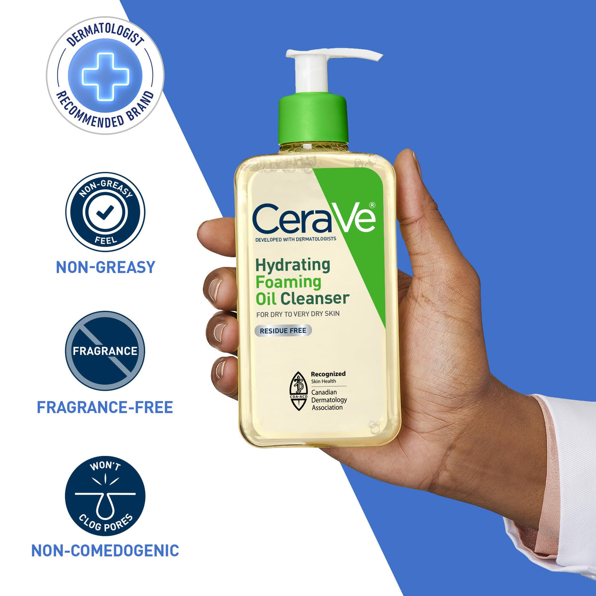 CeraVe Hydrating Oil Cleanser for Face, 562 mL