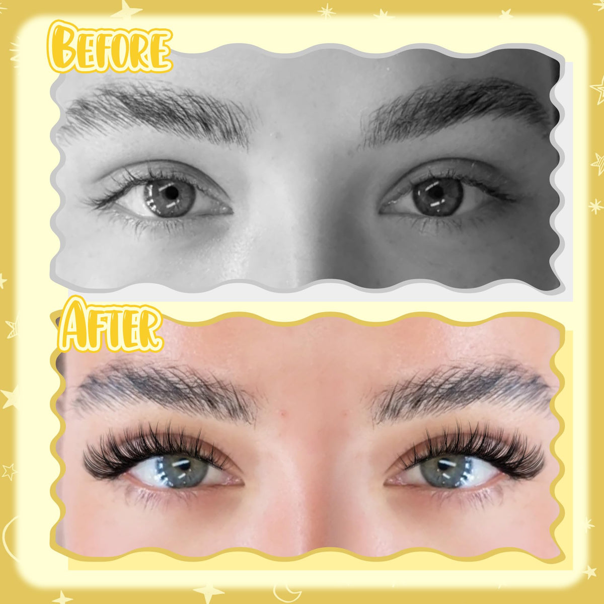 Natural Wispy Lash Clusters, C Curve, 8-12 mm, Short