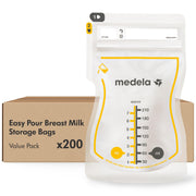 Medela Easy Pour Breast Milk Storage Bags, 210 ml, 200 Count