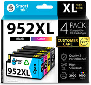 Smart Ink Compatible HP 952/952XL Ink Cartridges (4 Combo Pack)