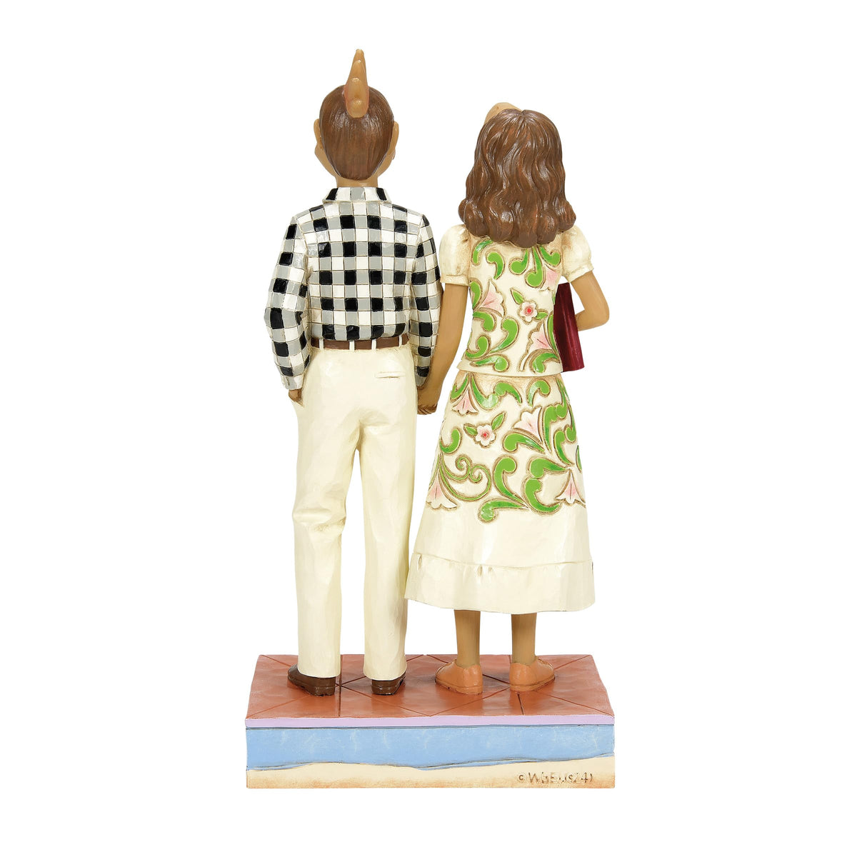 Enesco Beetlejuice Jim Shore Adam & Barbara Masks Figurine, 7.68 Inch
