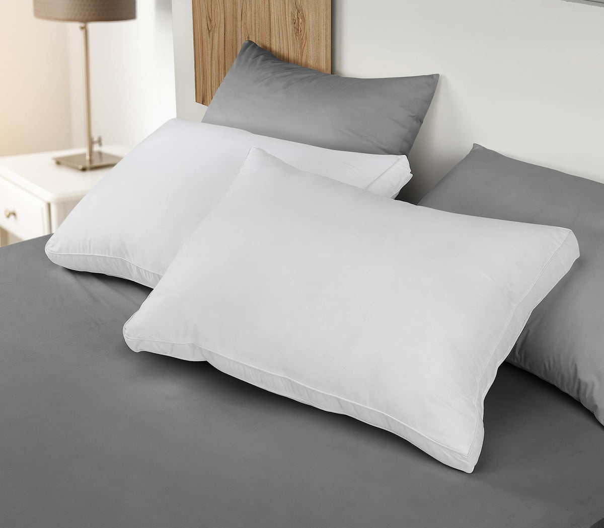 Utopia Bedding Gusseted Bed Pillows, King, Set of 2