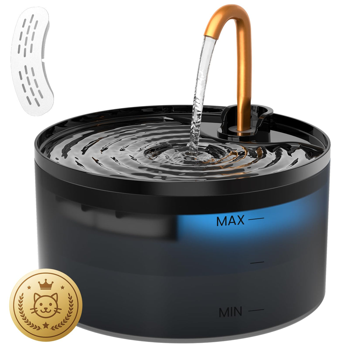 MISFANS Automatic Cat Water Fountain, 2.1 L