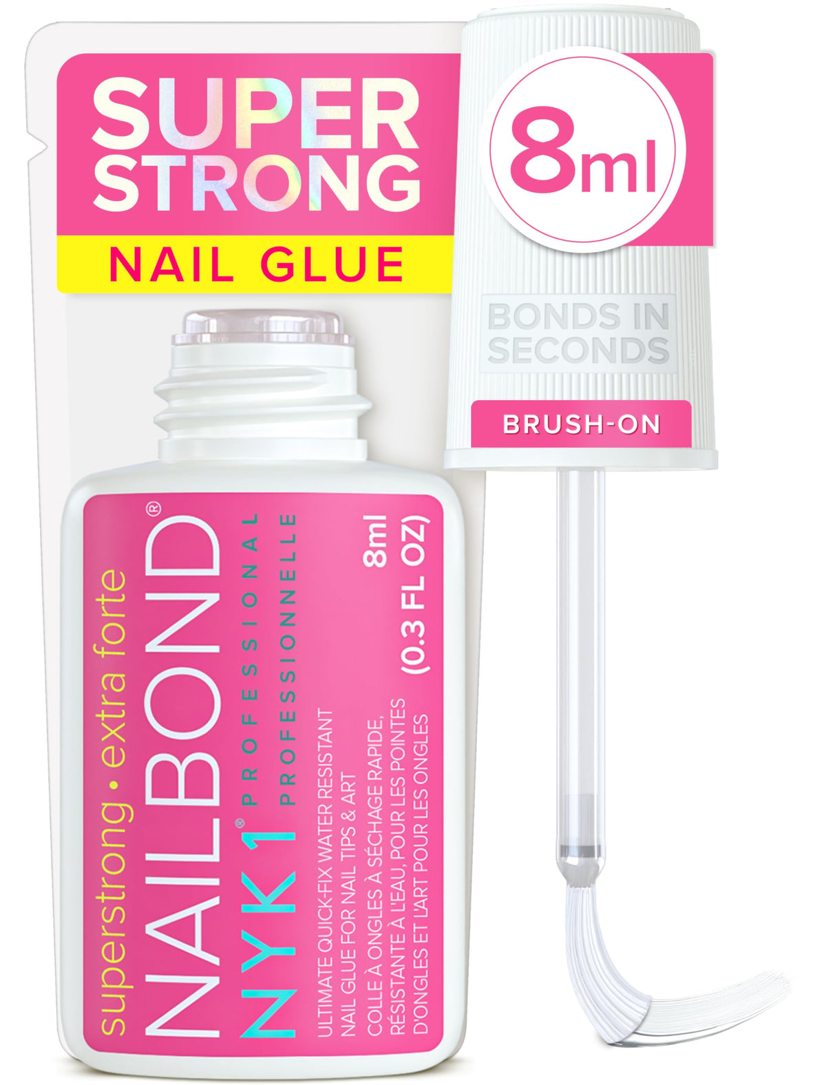 NYK1 Super Strong Nail Glue for Press-On Nails, 8 mL