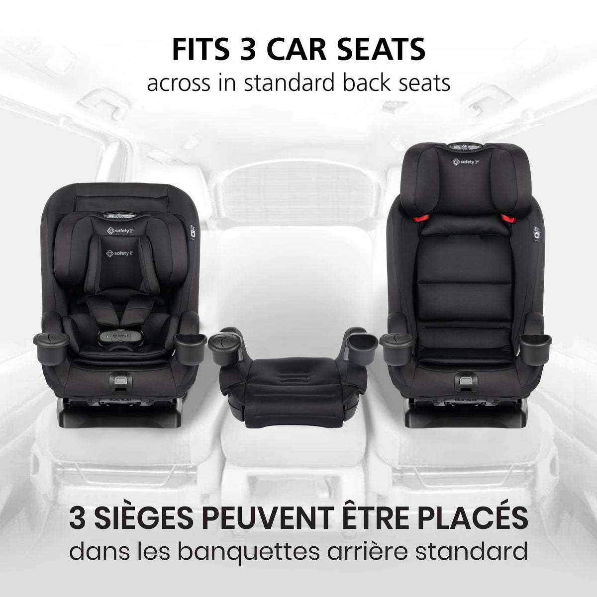 Safety 1st EverSlim 4-in-1 Convertible Car Seat, Hexagon Horizon