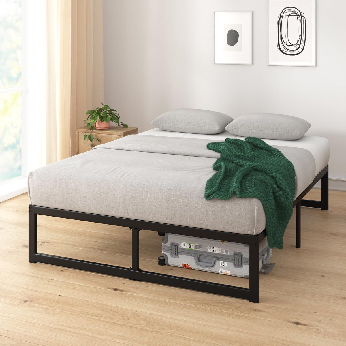 Zinus Abel Metal Platform Bed Frame, Full, 14 Inch