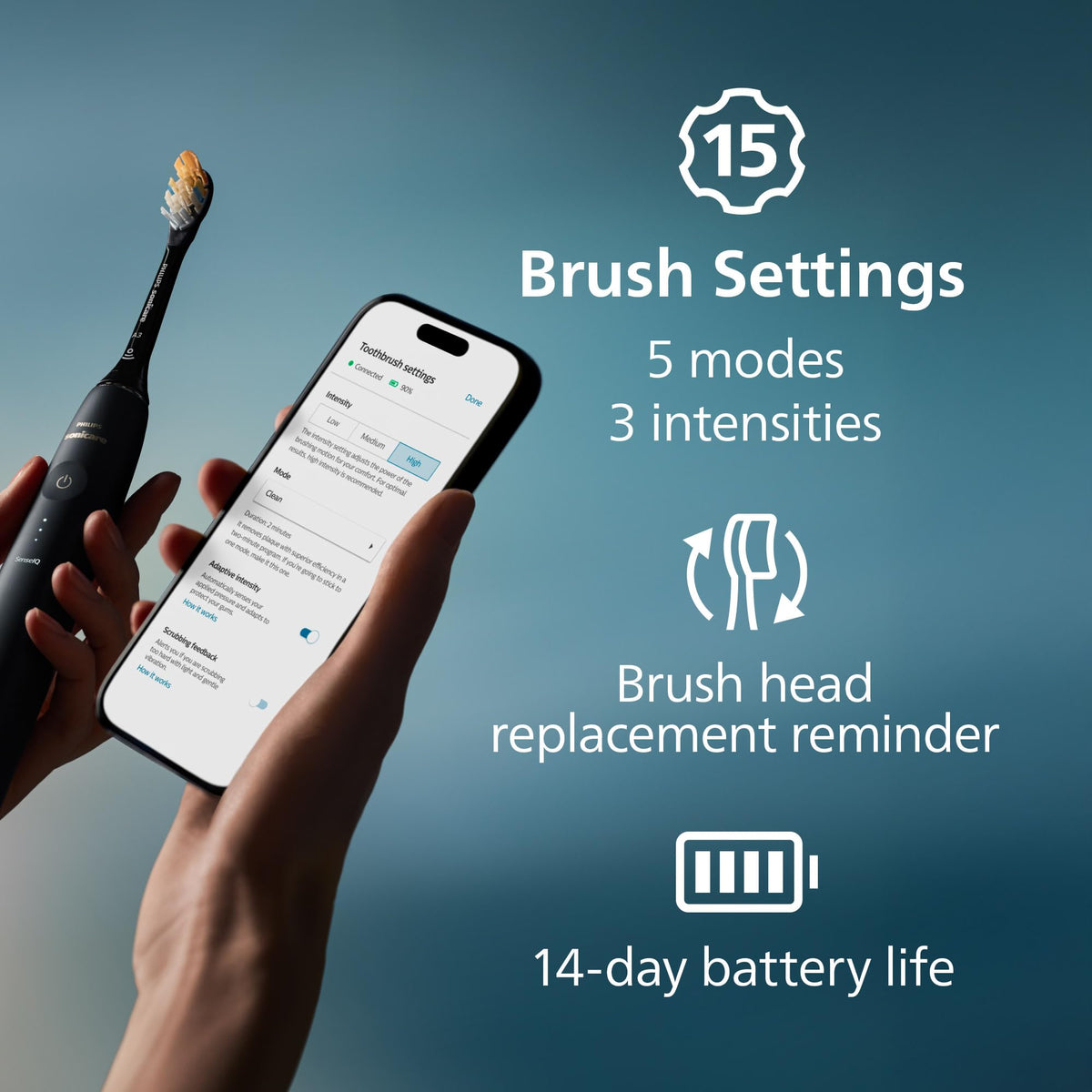 Philips Sonicare DiamondClean 9900 Prestige Toothbrush, BD9002
