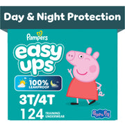Pampers Easy Ups Training Pants, Size 5 (3T-4T), 124 Count