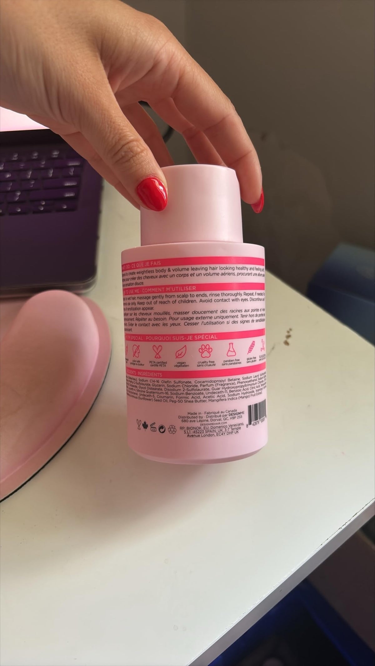 Design.Me PUFF.ME Volumizing Shampoo for Fine and Medium Hair