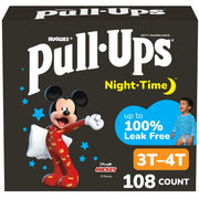 Pull-Ups Boys' Night-Time Potty Training Pants, 3T-4T, 108 Count