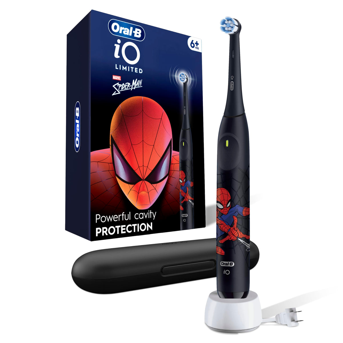 Oral-B iO Kids Electric Toothbrush, Spiderman, 1 Brush Head