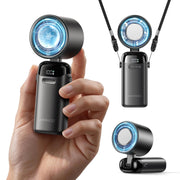 KIMMOO Portable Handheld Turbo Fan with Ice Cooler