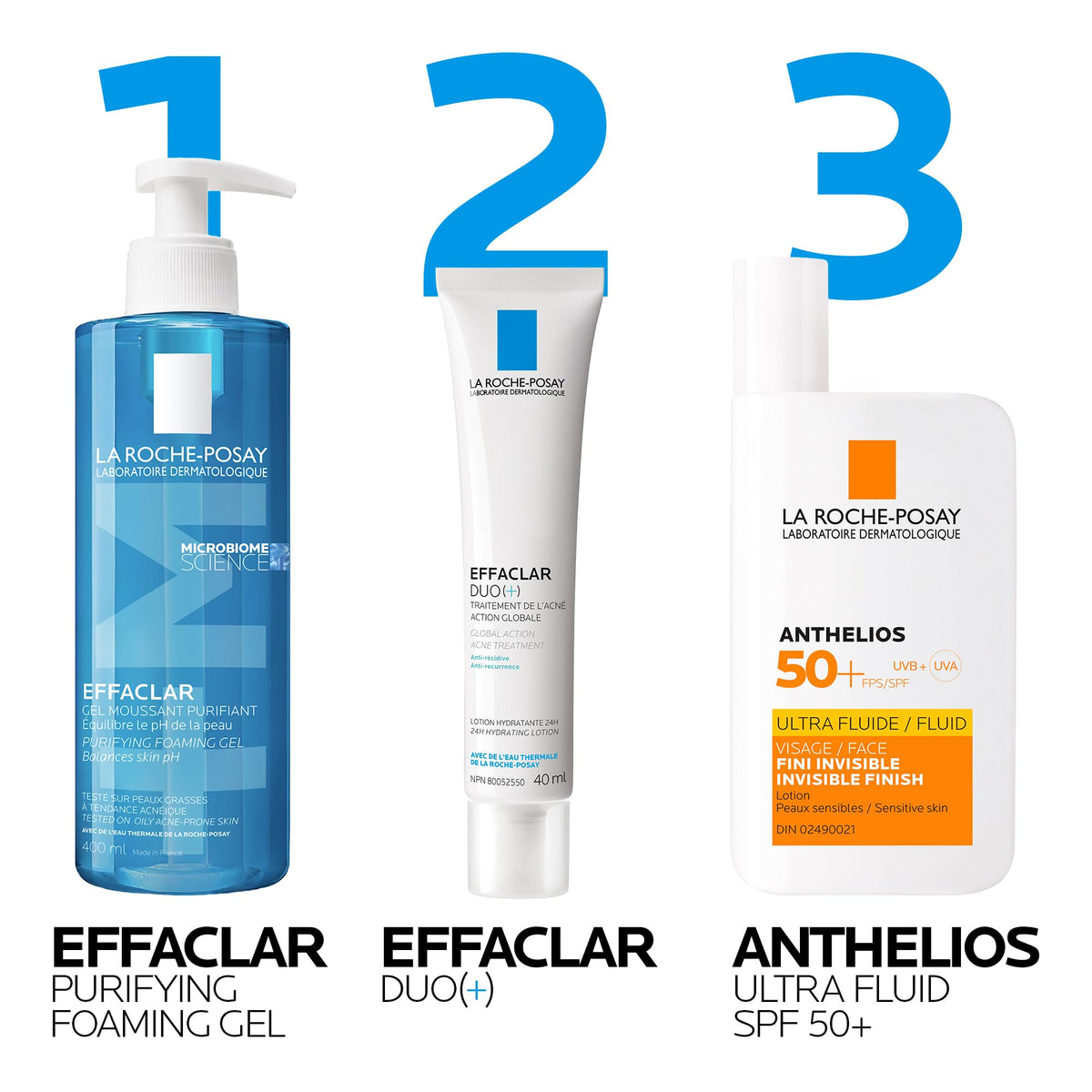 La Roche-Posay Effaclar Purifying Foaming Gel Cleanser, 400 ml