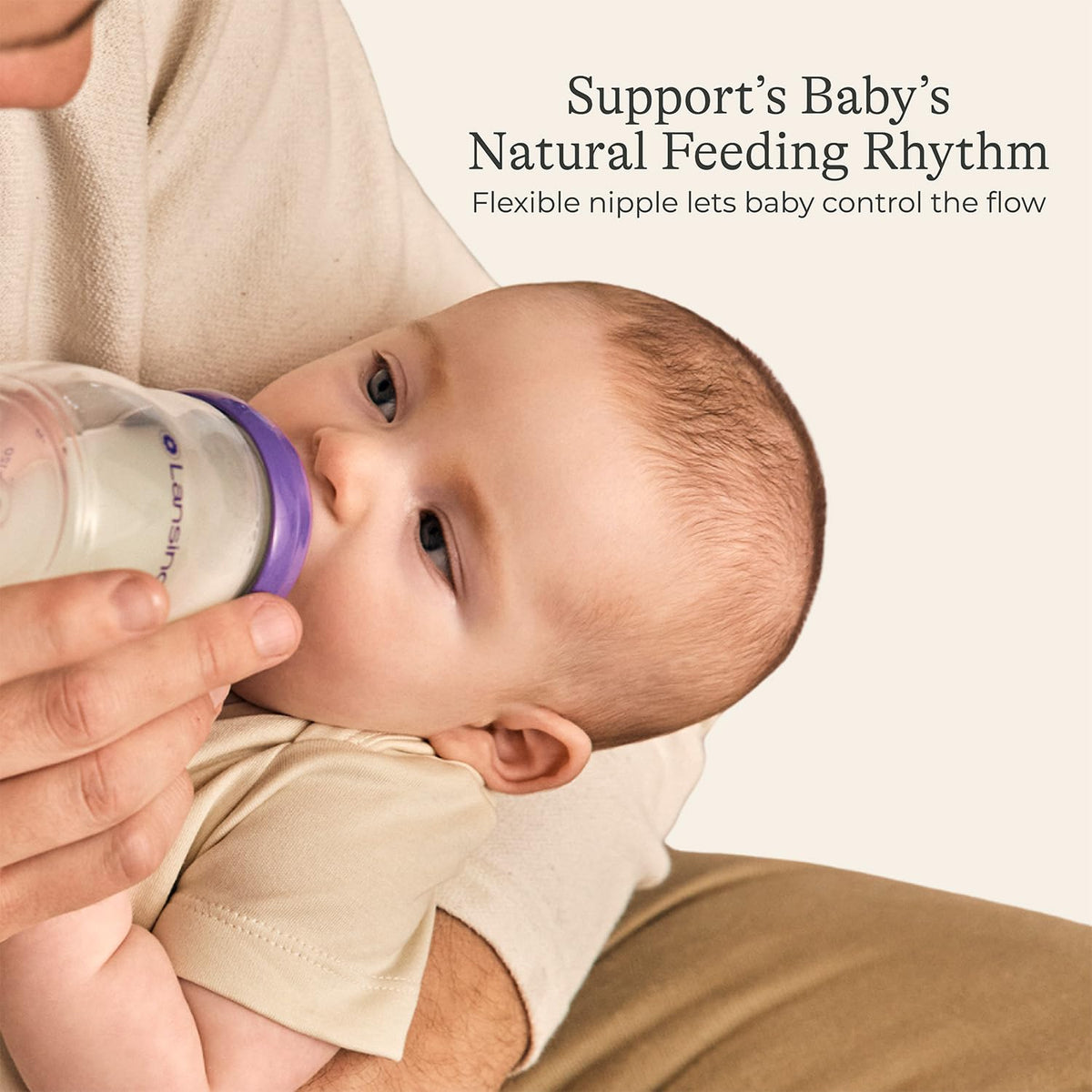 Lansinoh Anti-Colic Baby Bottles, Slow Flow, 5 oz (3 Pack)