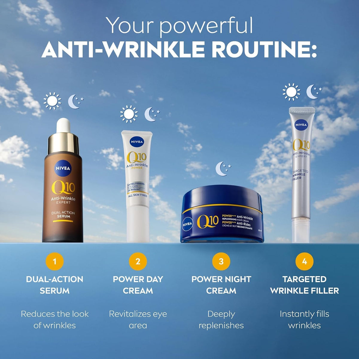 Nivea Q10 Anti-Wrinkle Night Cream, 50mL