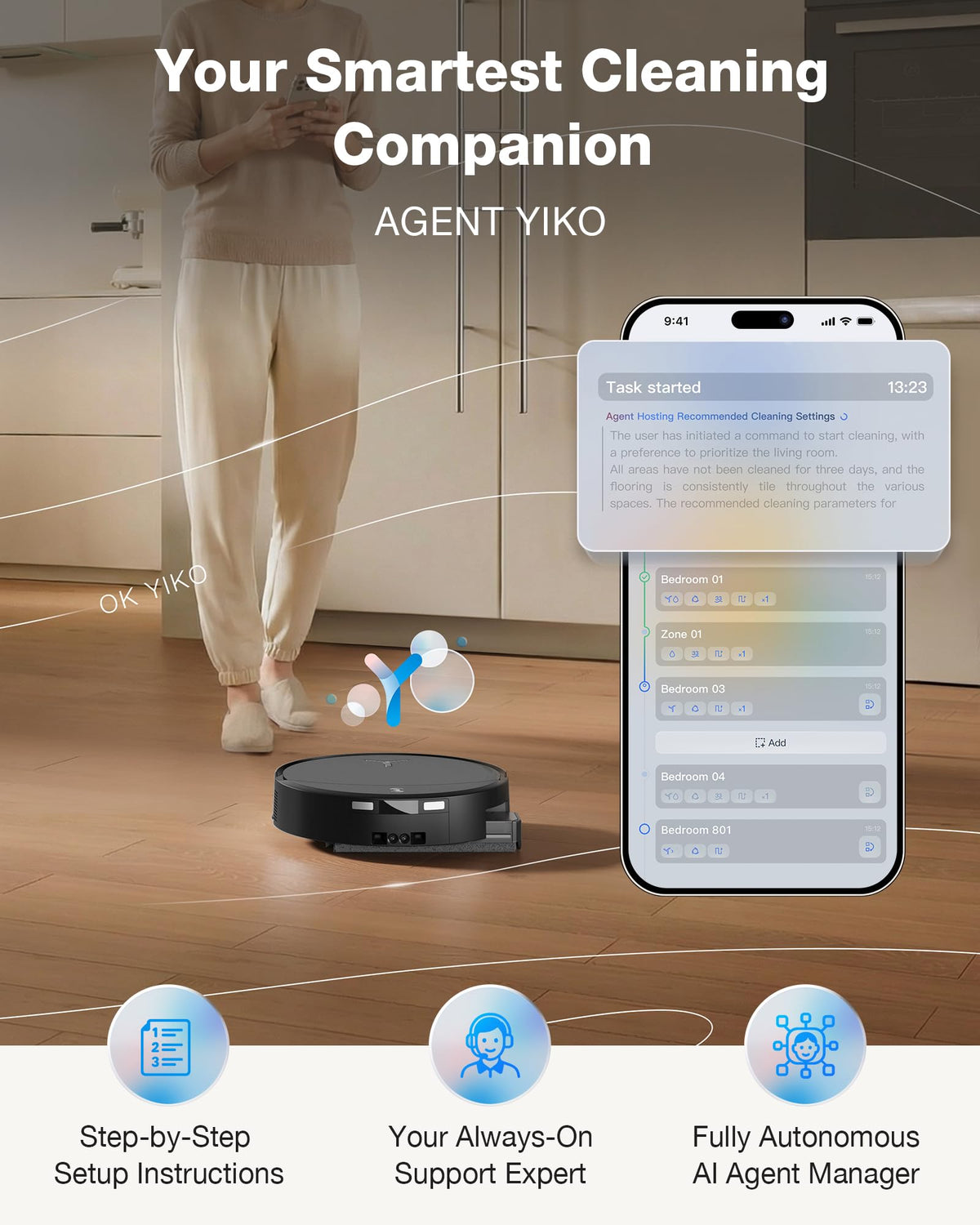Ecovacs Deebot T90 Pro Omni Robot Vacuum and Mop