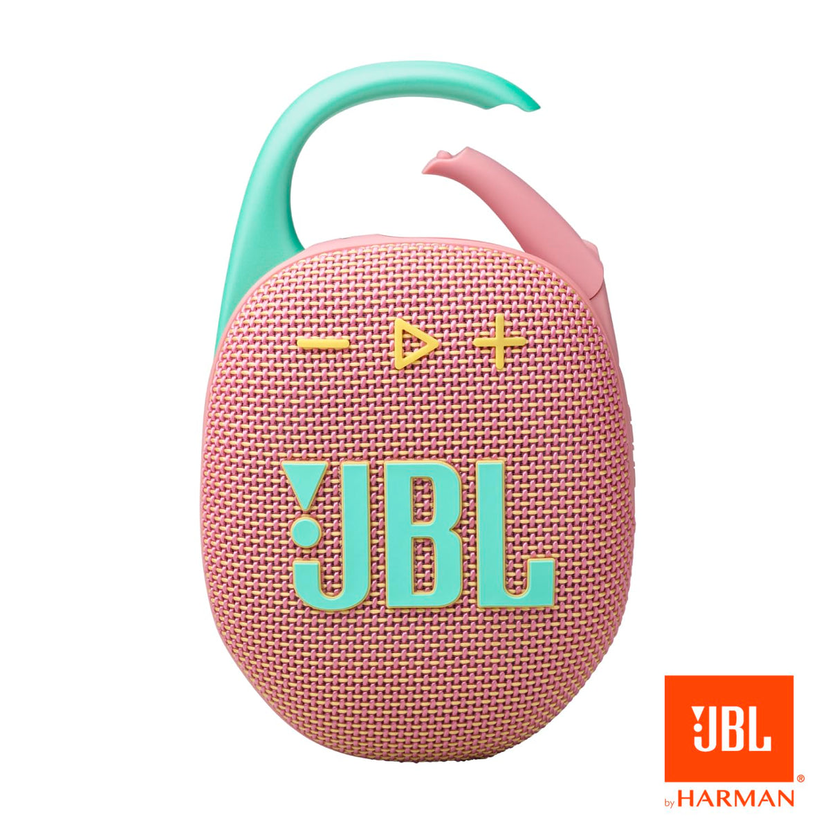 JBL Clip 5 Waterproof Bluetooth Speaker, Pink