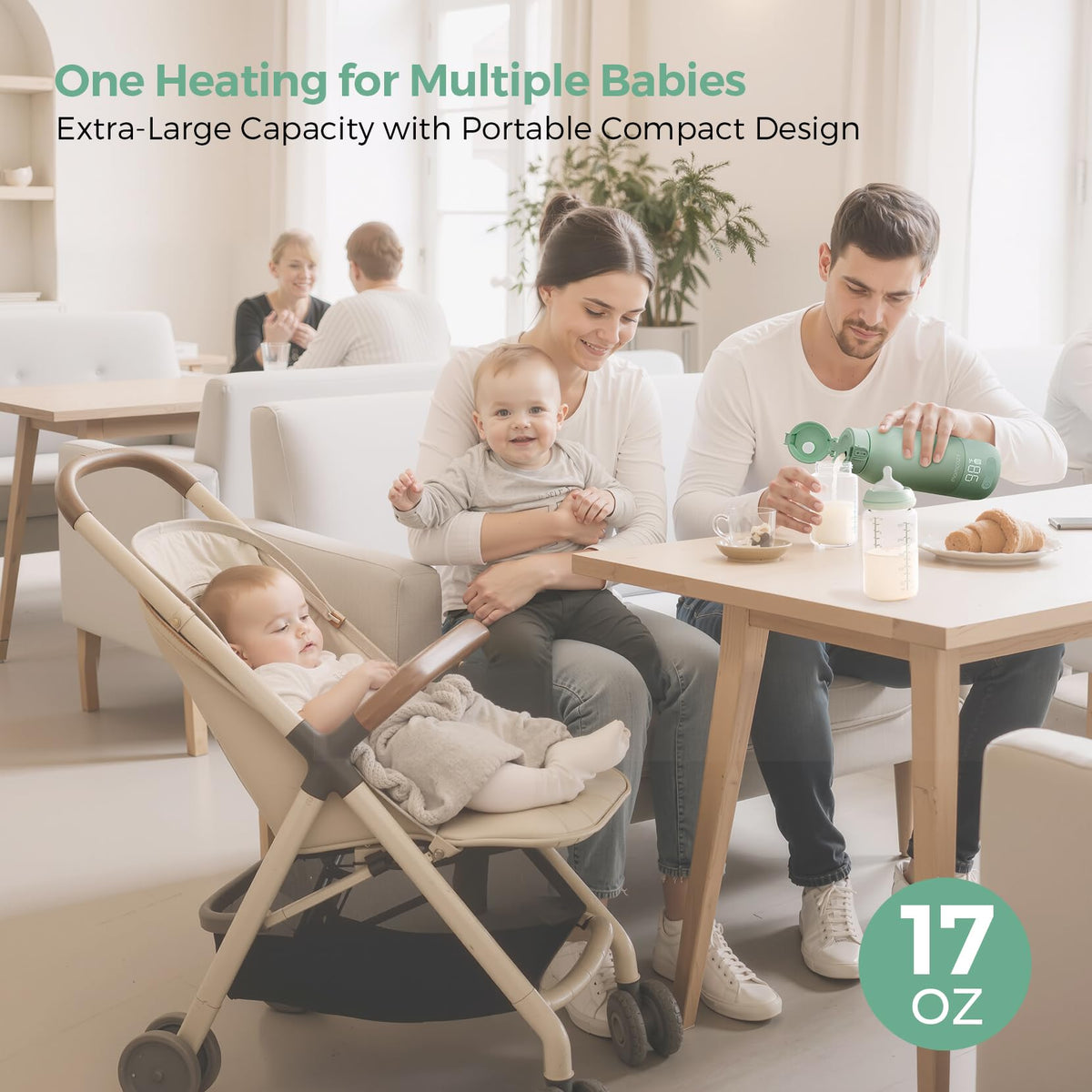 Momcozy Portable Milk Warmer, 17 oz