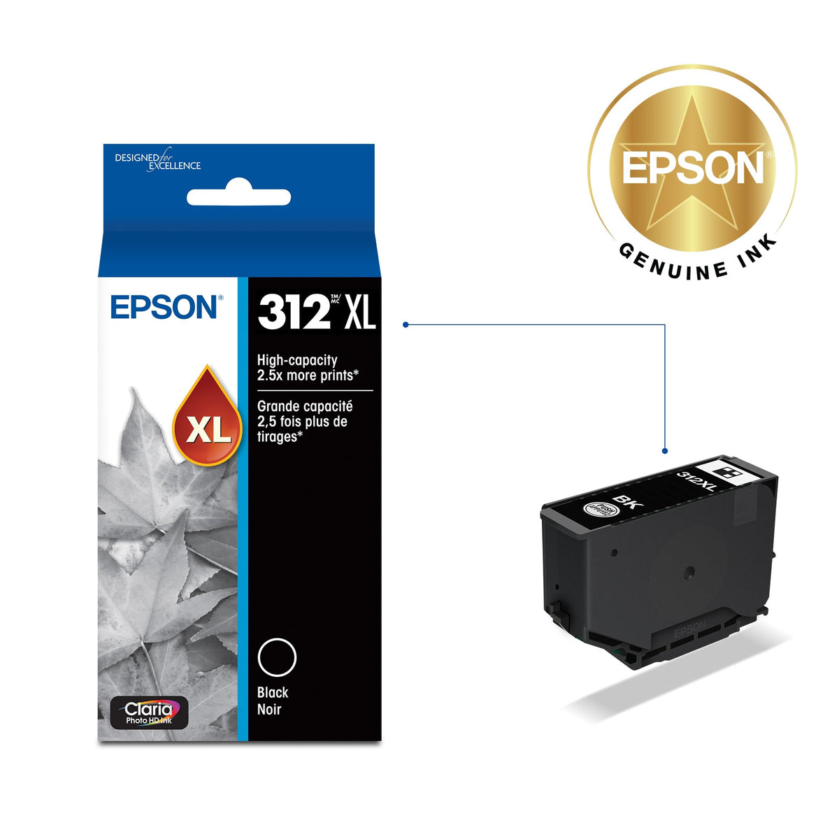 Epson 312XL High Capacity Black Ink Cartridge (T312XL120)