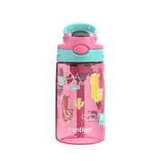 Contigo Kids Aubrey Straw Water Bottle, 14 oz, Azalea Jade Llama