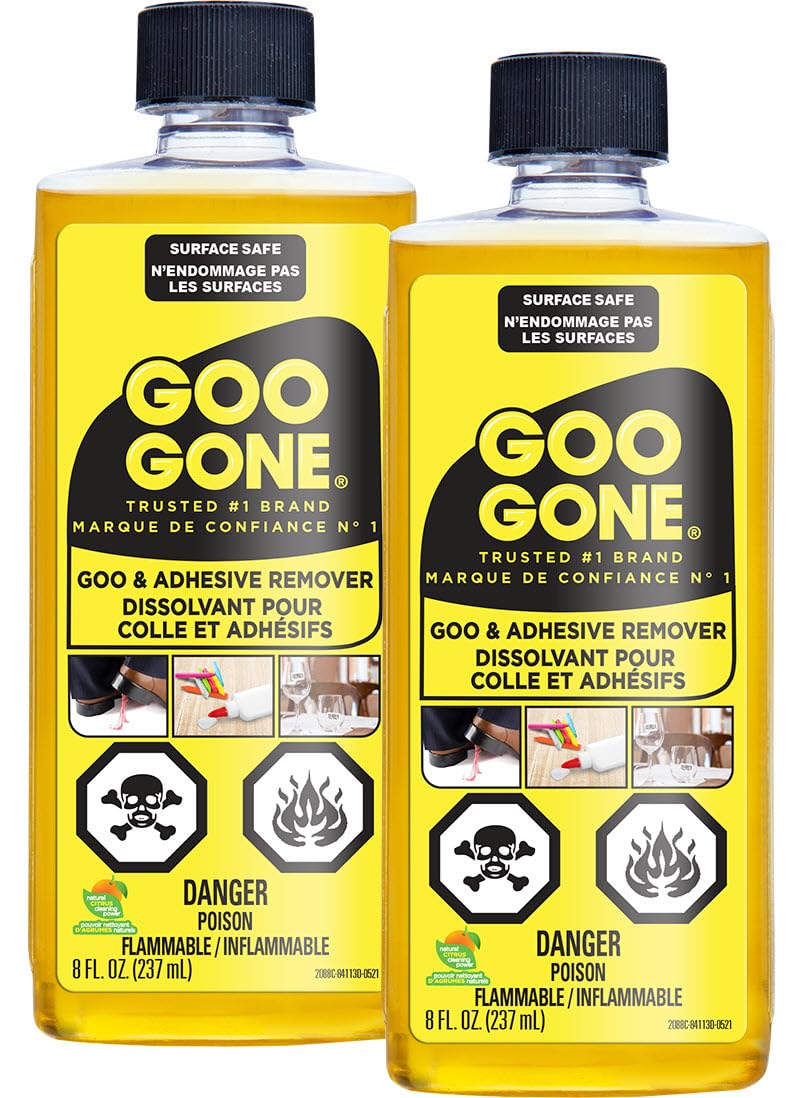 Goo Gone Adhesive Remover, 8 oz, 2 Pack