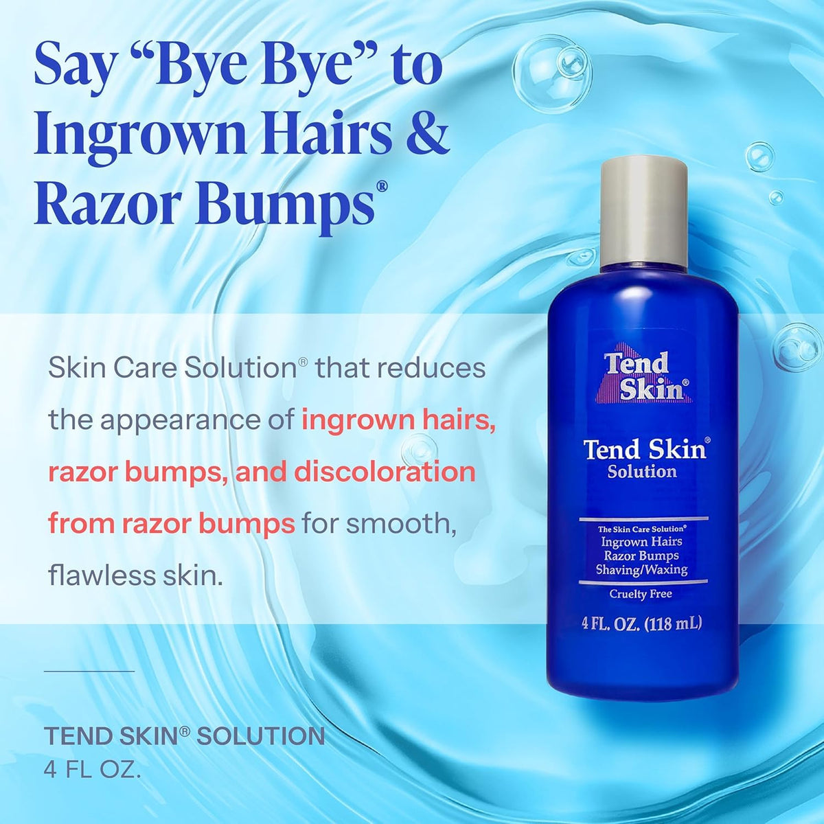 Tend Skin Care Solution, 4 oz Bottle