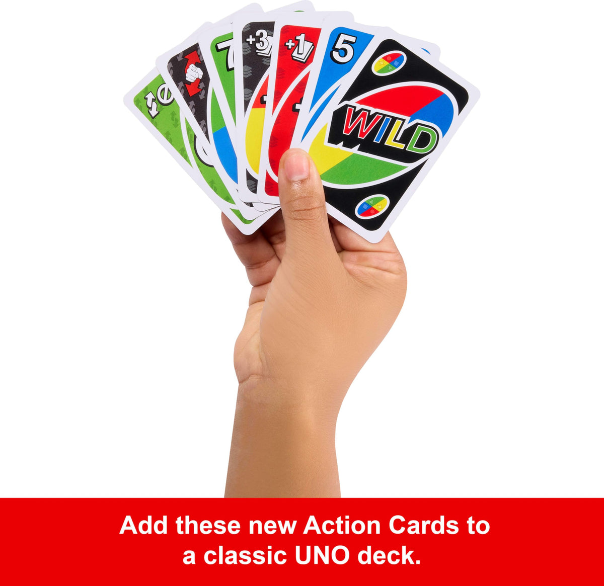Mattel Games UNO Card Game with 2 Add On Packs and Storage Tin