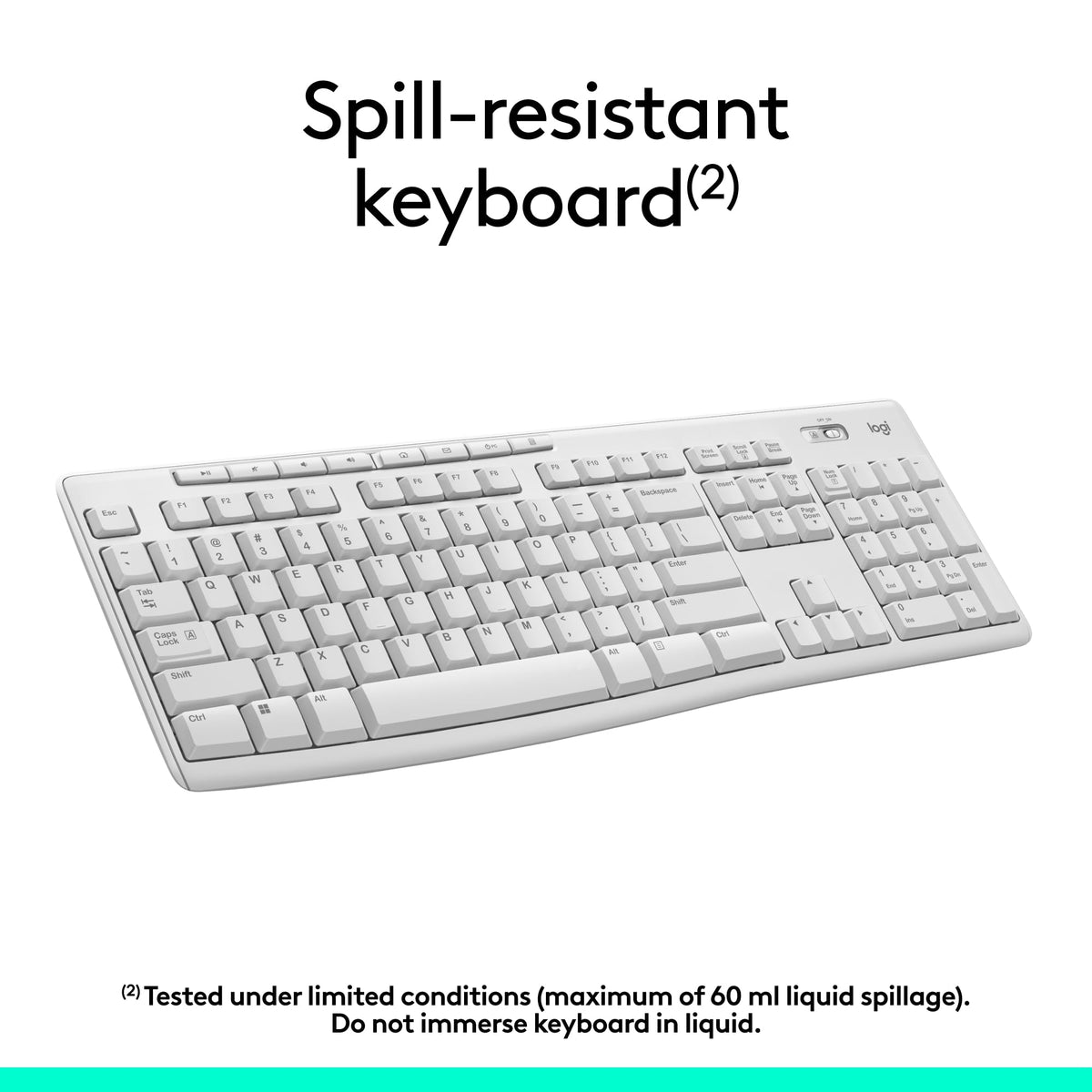 Logitech MK270 Wireless Keyboard and Mouse Combo, Off White