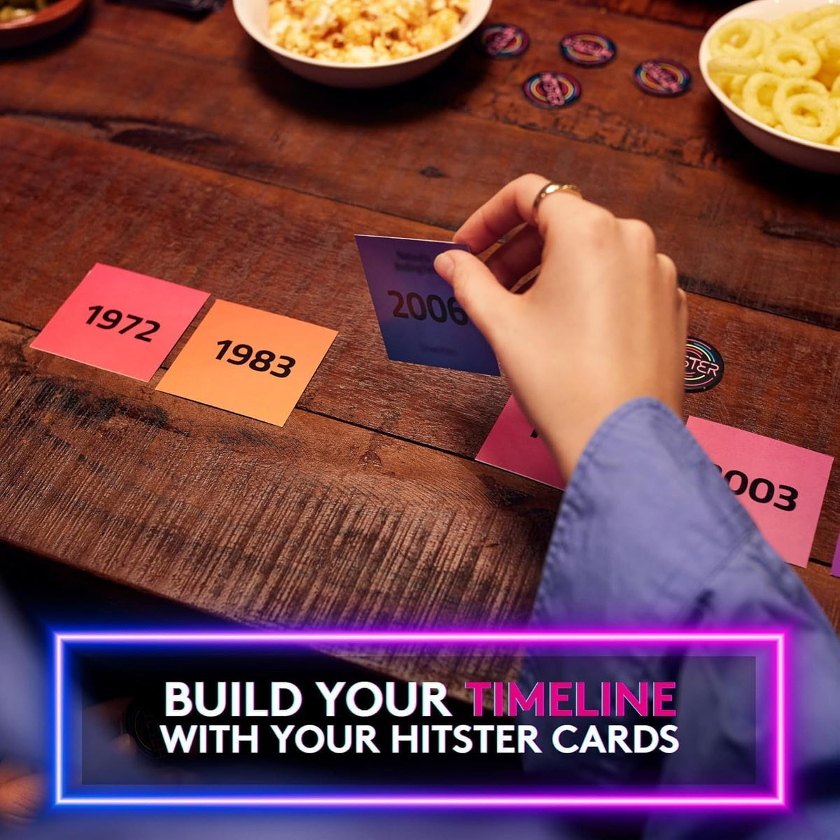 Hitster Rock Music Trivia Party Game, 2-10 Players, Ages 16+